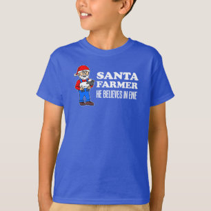 Camiseta Papai noel Farmer Acredita No Ewe Pun