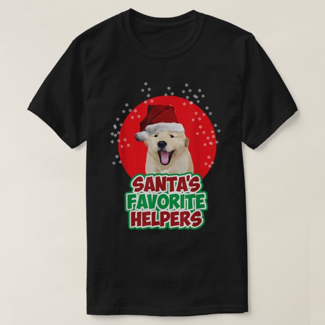 Camiseta Papai noel favorito ajudante (Frente do Design)