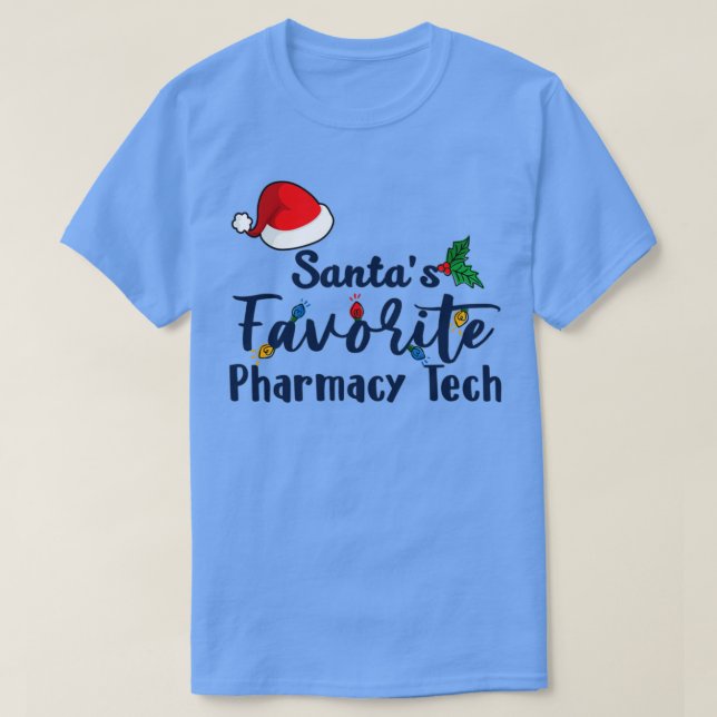 Camiseta Papai Noel Favorito Farmácia Tech Christmas Em Fa (Frente do Design)