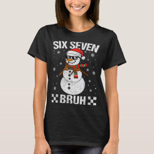 Camiseta Papai Noel Fazendo Dab Snowman 6 7 Meme Natal Seis