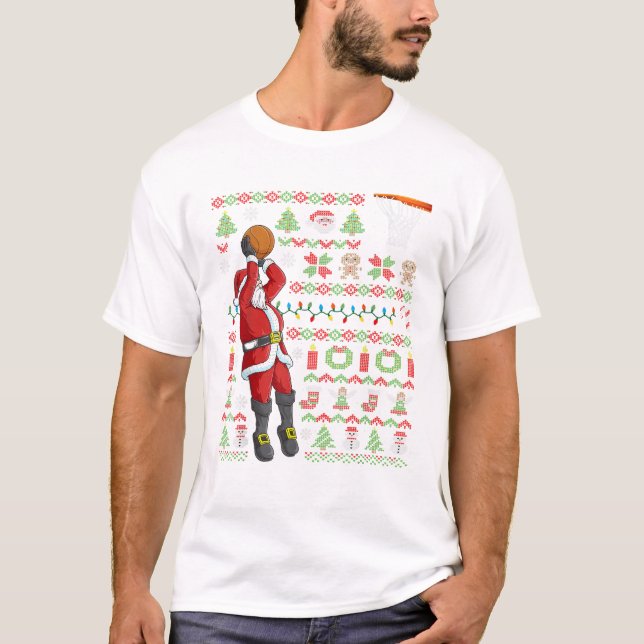 Camiseta Papai Noel feio de Natal (Frente)