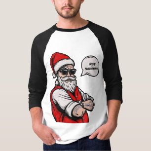 Camiseta Papai Noel Fica Feliz Natal