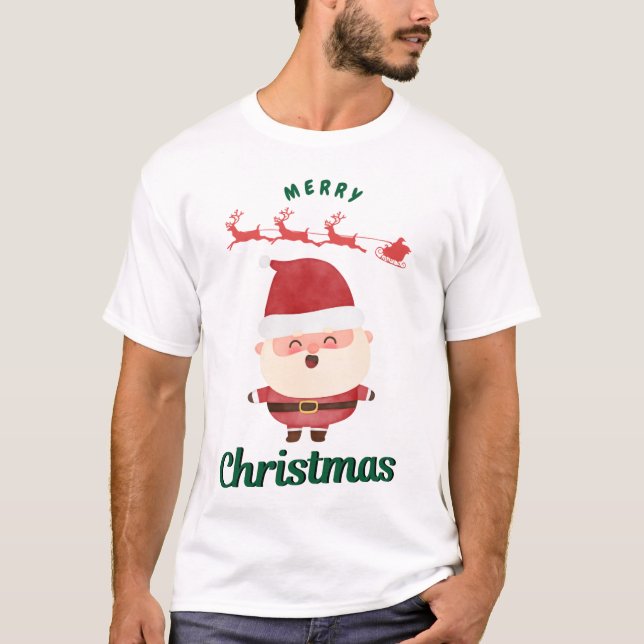 Camiseta Papai Noel Fofo (Frente)