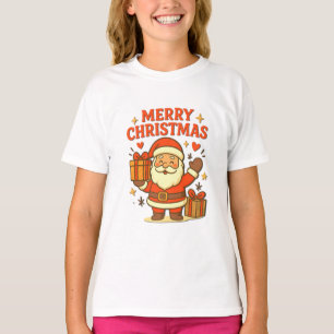 Camiseta Papai Noel Fofo Arte de Natal – Feliz Natal