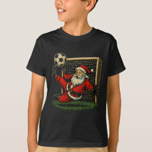 Camiseta Papai Noel Goleiro de Futebol Natal Esportes Menin