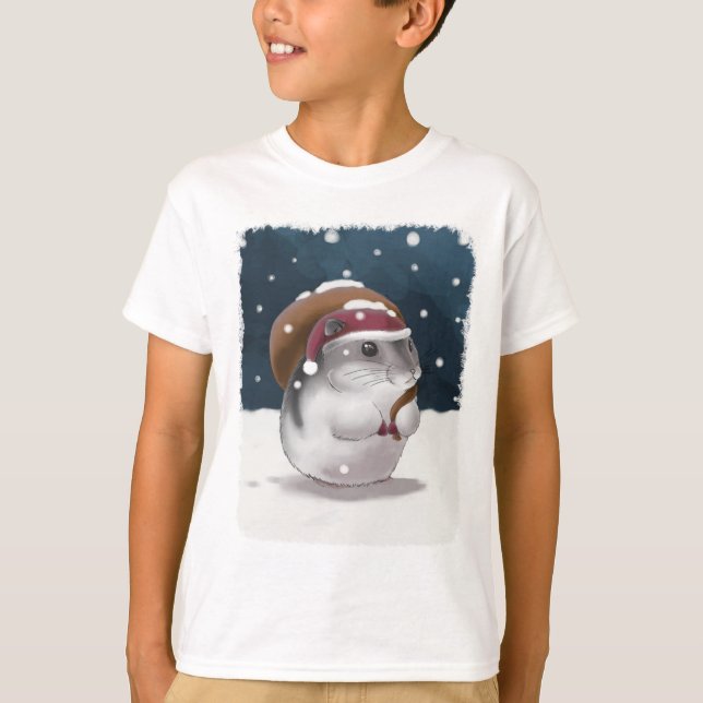 Camiseta Papai Noel Hamster (Frente)