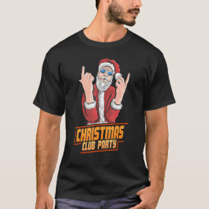 Camiseta Papai Noel Hip Hop DJ Music Xmas Pajama Natal