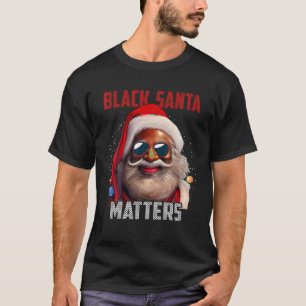 Camiseta Papai Noel Importa Xmas Negro Afro-Africano