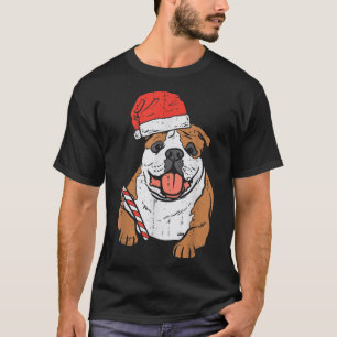 Camiseta Papai Noel Inglês Cachorro Cachorro Cachorro Xm