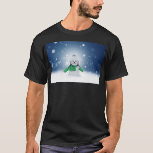 Camiseta Papai Noel inverno boneco de neve SlipperyJoe cach