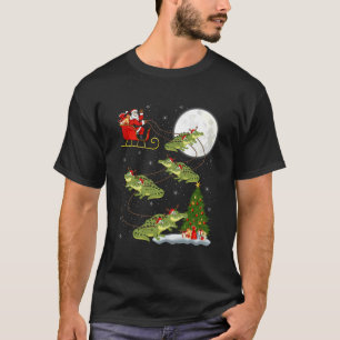 Camiseta Papai Noel Jacaré Trenó Voador Divertido Mágico Na