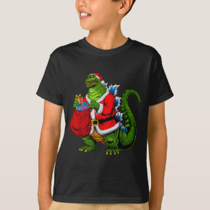 Camiseta Papai Noel Japonês Natal Kaiju Arte Divertida Home