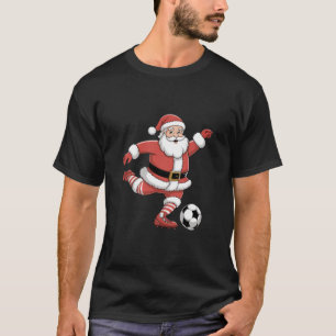 Camiseta Papai Noel joga futebol Natal Esportes