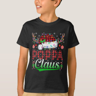 Camiseta Papai Noel Luzes de Natal Família Correspondente X