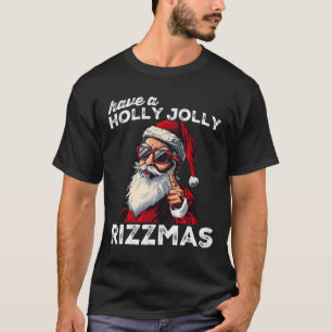 Camiseta Papai Noel Miando Meme Divertido do Papai Noel Riz