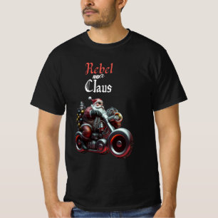 Camiseta Papai Noel Motociclista Festivo Caprichoso