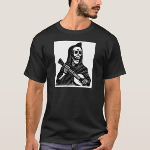 Camiseta Papai noel Muerte (Ceifador mexicano) que joga a