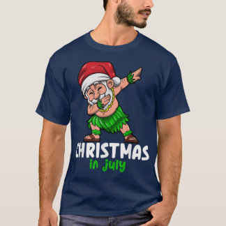 Camiseta Papai Noel Natal em julho celebra verão v