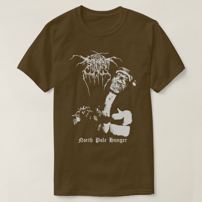 Camiseta Papai Noel Negro (Frente do Design)