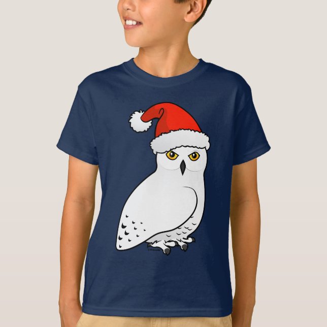 Camiseta Papai noel nevado da coruja (Frente)