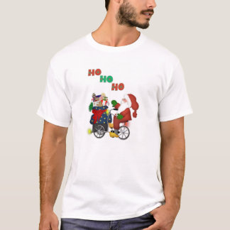 Camiseta Papai noel no t-shirt do branco de HoHoHo da