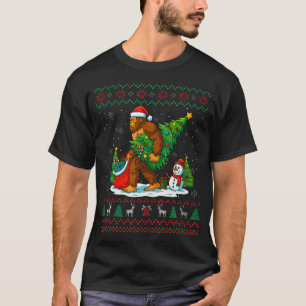 Camiseta Papai Noel Pé Grande Árvore de Natal Feia Luz de N