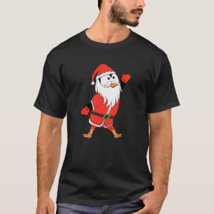 Camiseta Papai Noel Pinguim Pronta para o Natal