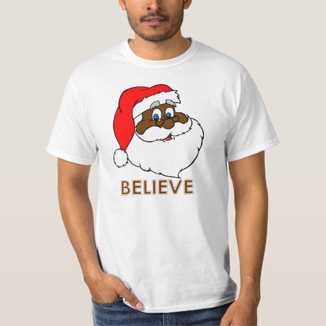 Camiseta Papai noel preto (Frente)