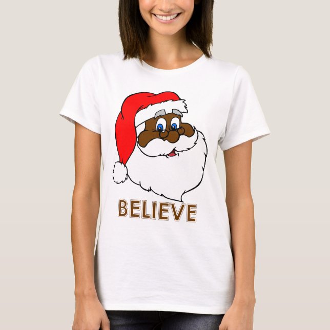 Camiseta Papai noel preto (Frente)