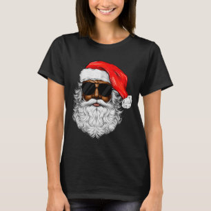 Camiseta Papai Noel Preto Xmas Papai Noel Afro Afro-America