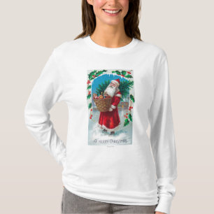 Camiseta Papai noel que guardara a cesta da cena dos