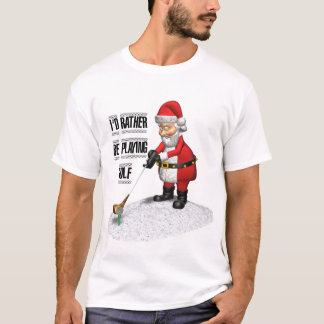 CAMISETA PAPAI NOEL QUE JOGA O GOLFE