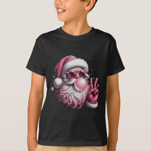 Camiseta Papai Noel Retro Soprando Chiclete Natal Vintage S