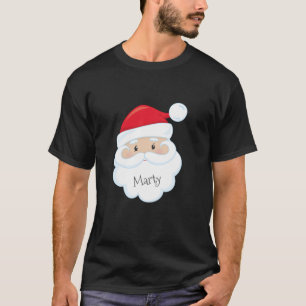 Camiseta Papai Noel Rosto com Nome na Barba