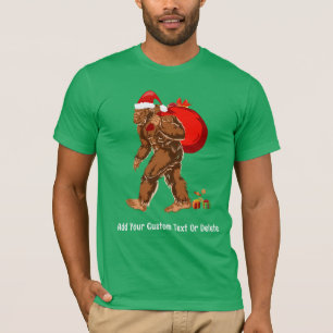 Camiseta Papai Noel Sasquaco Abominável da Neve Presente de