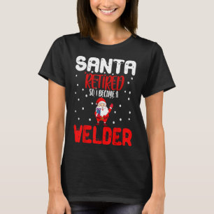 Camiseta Papai Noel se Aposentou Então Eu Me Tornei Um Sold