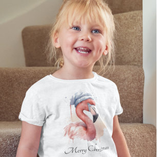 Camiseta Papai noel Snowbird Flamingo, personalizado