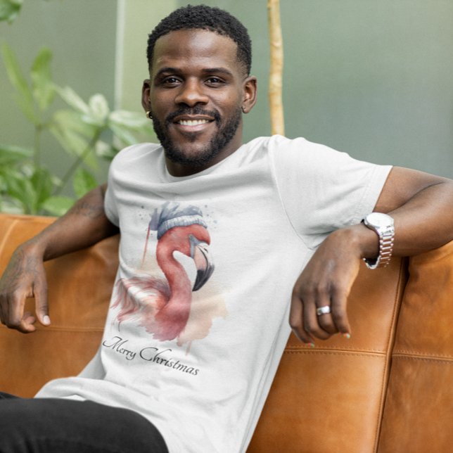 Camiseta Papai noel Snowbird Flamingo, personalizado (Criador carregado)