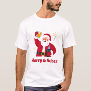 Camiseta Papai Noel Sóbrio Natal Soberania Xmas Sóbrio