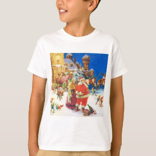 Camiseta Papai noel & Sra. Claus, Noite de Natal, o Pólo