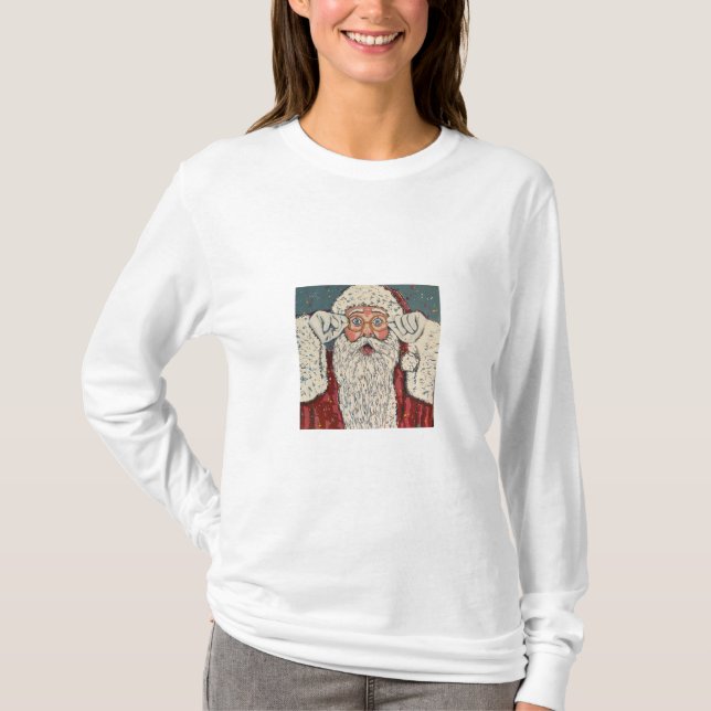 Camiseta Papai Noel Surpreso (Frente)