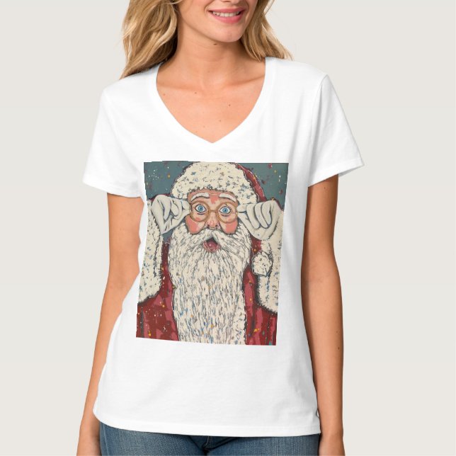 Camiseta Papai Noel Surpreso (Frente)