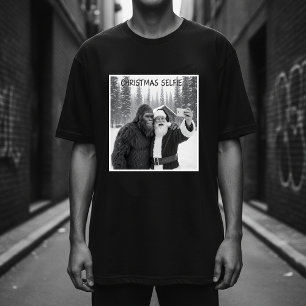 Camiseta Papai Noel tirando uma selfie com a foto do Pé Gra