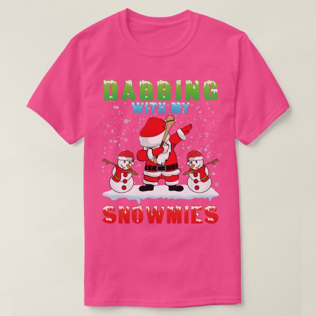 Camiseta Papai Noel Tocando Assassinato Com Neves (Frente do Design)