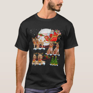 Camiseta Papai Noel Trenó Rena Cockapoos Árvore de Natal Am