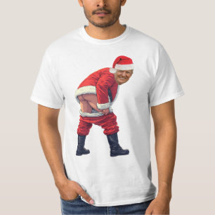 Camiseta Papai Noel Trump Constrói A Muralha