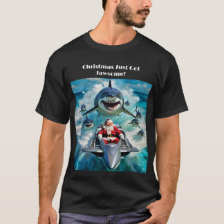 Camiseta Papai Noel Tubarão