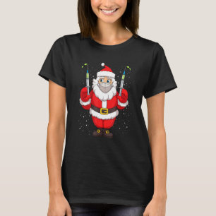 Camiseta Papai Noel Vacinado Na Feliz De Máscara Christma