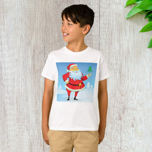 Camiseta Papai Noel Whimsso com Mini Árvore de Natal