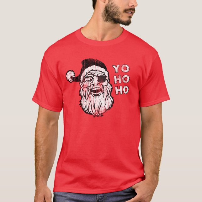 Camiseta Papai noel Yo Ho Ho (Frente)